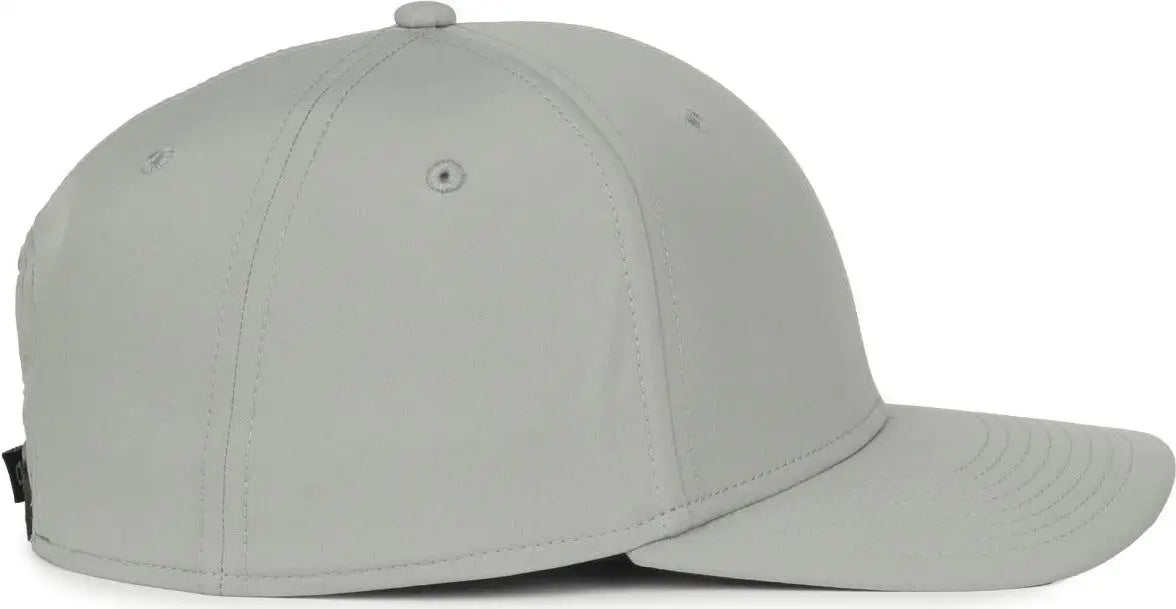 OC Sports OC360PF ProFlex Adjustable Solid Back Cap - Light Gray - Gray / OSFM