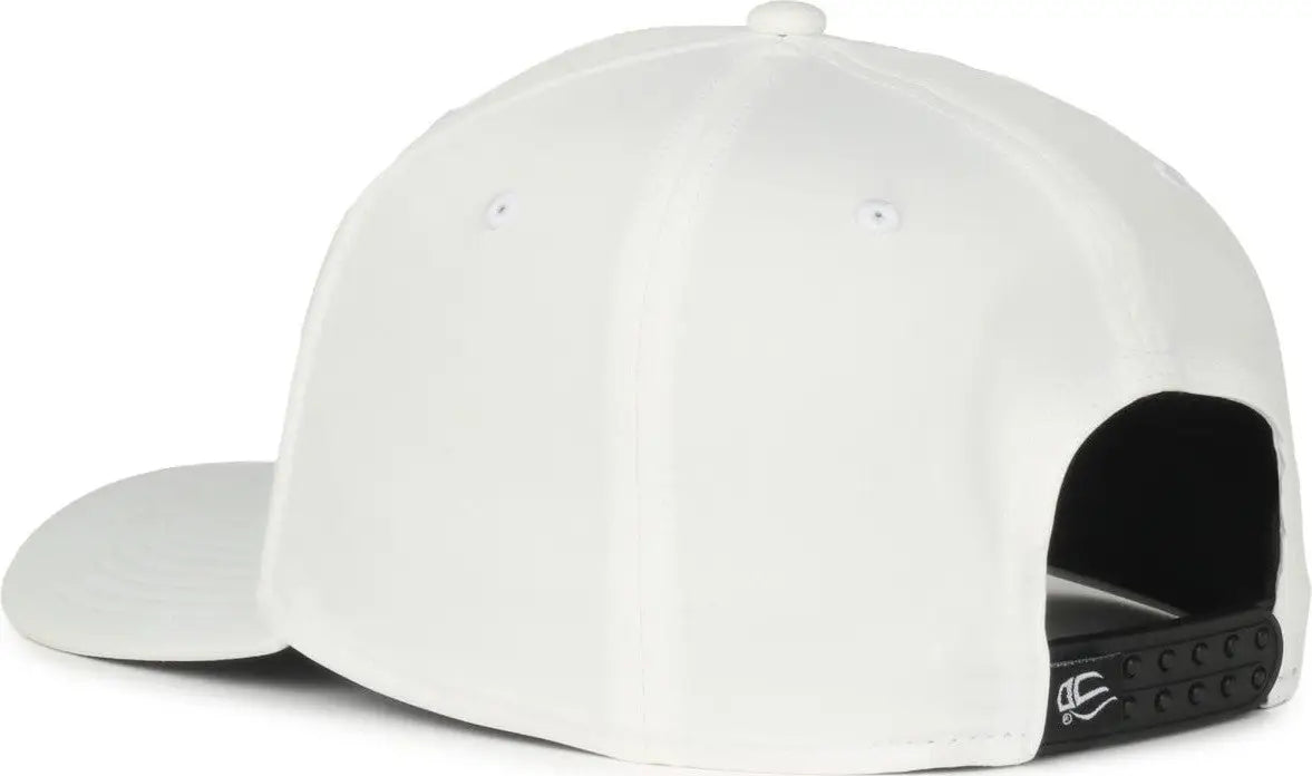 OC Sports OC360PF ProFlex Adjustable Solid Back Cap - White - White / OSFM