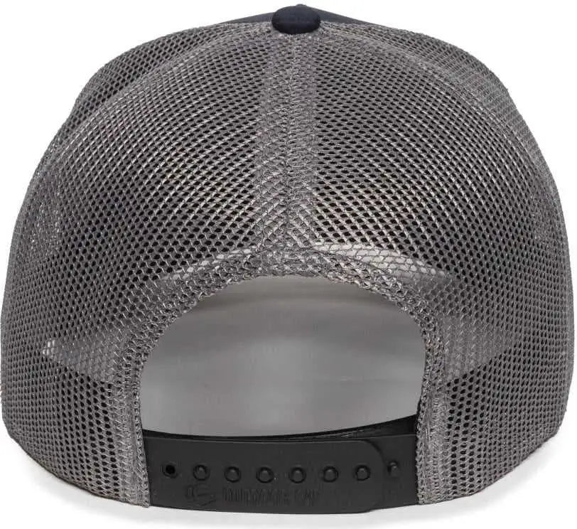OC Sports OC502M Laser Perforated Font Panel Cap - Navy Charcoal Charcoal - Navy Dark Gray / 6 7/8’’ - 7 1/2’’