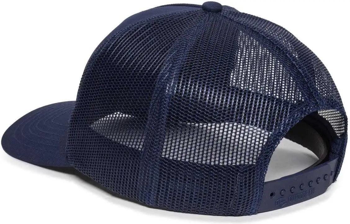 OC Sports OC503M Stripped Front Panel Cap - Navy Charcoal - Navy Dark Gray / 6 7/8’’ - 7 1/2’’