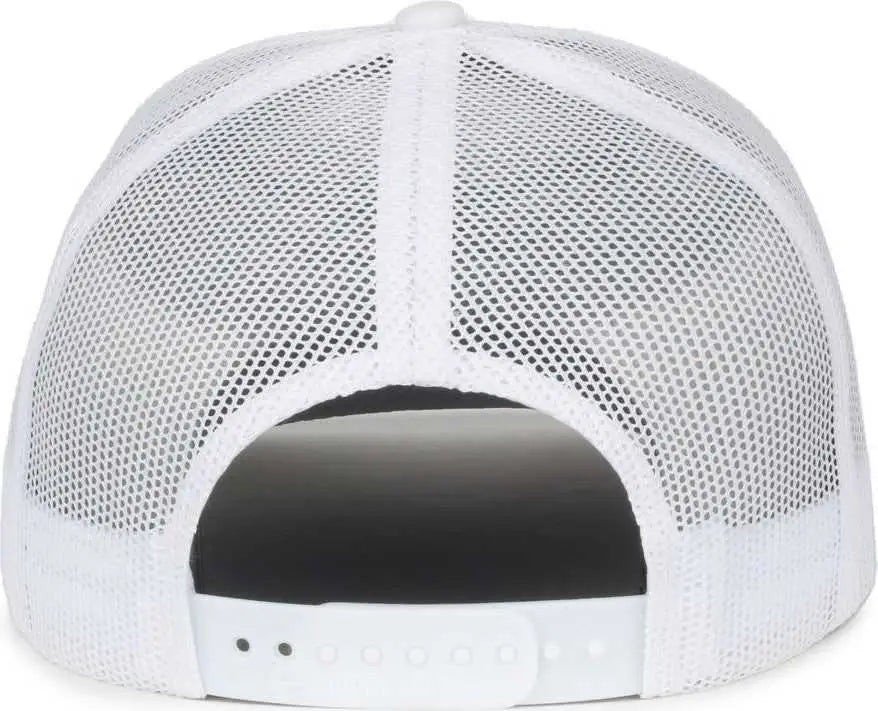 OC Sports OC503M Stripped Front Panel Cap - White Prism - Prism / OSFM
