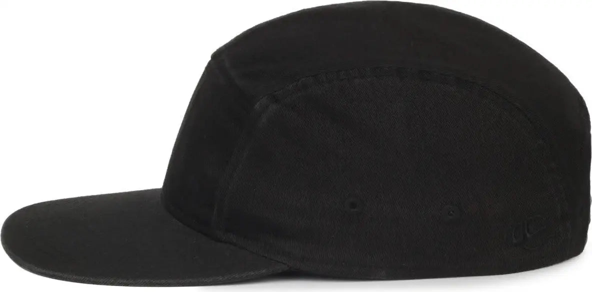 OC Sports OC505 5-Panel Camper Cap - Black - Black / OSFM