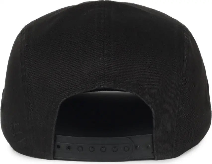 OC Sports OC505 5-Panel Camper Cap - Black - Black / OSFM