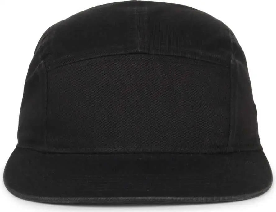 OC Sports OC505 5-Panel Camper Cap - Black - Black / OSFM
