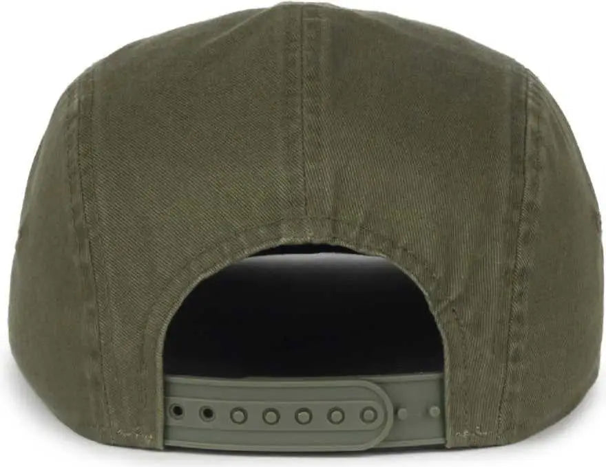 OC Sports OC505 5-Panel Camper Cap - Olive - Olive / OSFM