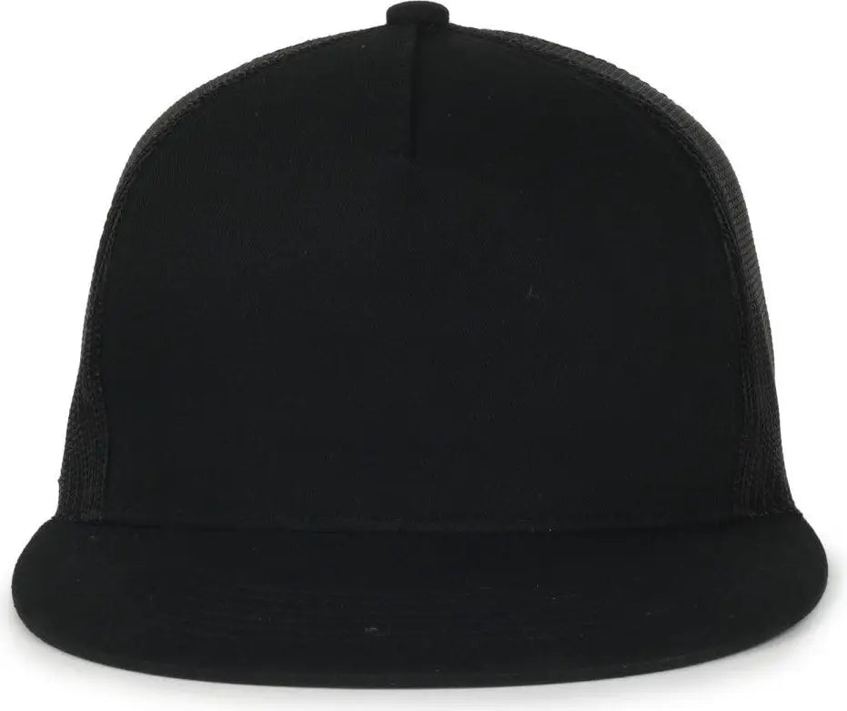 OC Sports OC510HP 5-Panel Mesh Back Cap - Black Black - Black / OSFM