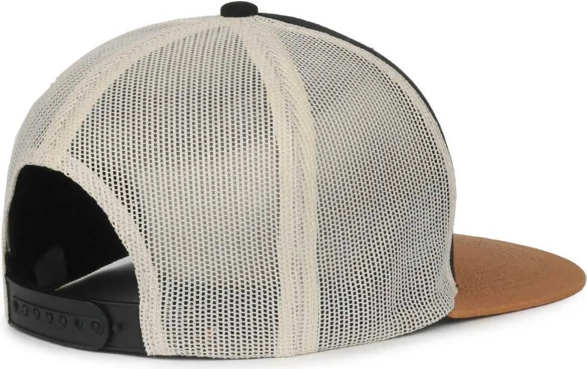 OC Sports OC510HP 5-Panel Mesh Back Cap - Black Stone Duk - Duk / OSFM