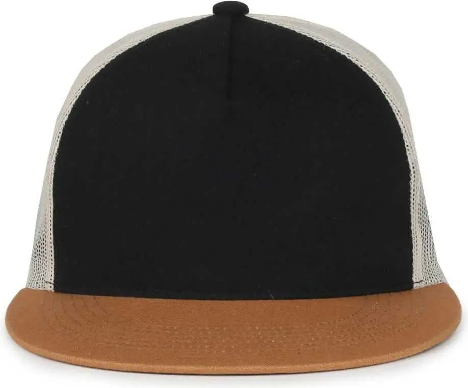 OC Sports OC510HP 5-Panel Mesh Back Cap - Black Stone Duk - Duk / OSFM