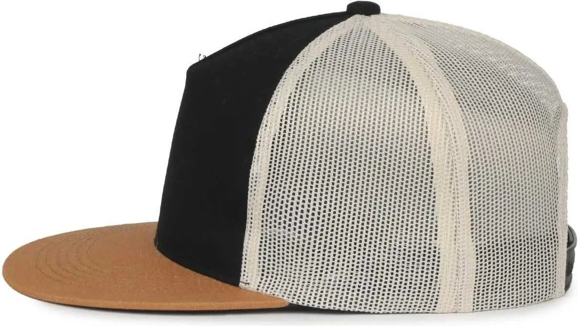 OC Sports OC510HP 5-Panel Mesh Back Cap - Black Stone Duk - Duk / OSFM