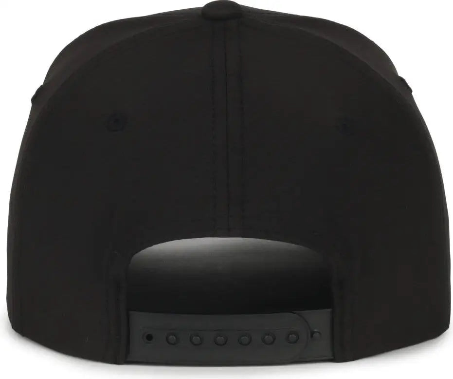 OC Sports OC550PF Performance 5-Panel with Cord Cap - Black - Black / OSFM