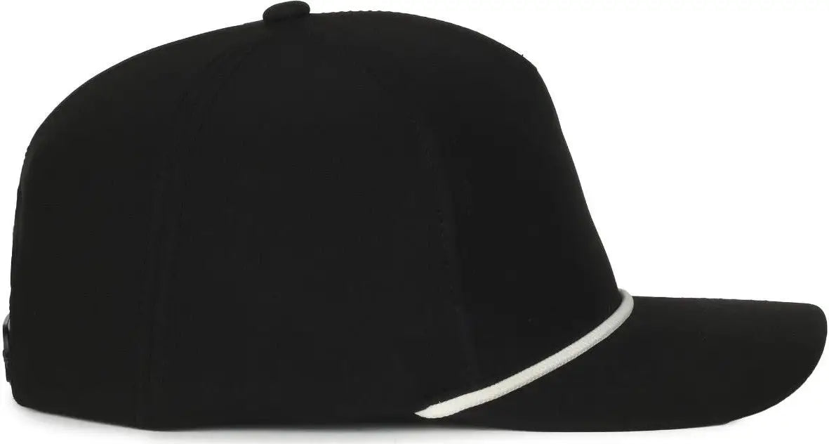 OC Sports OC550PF Performance 5-Panel with Cord Cap - Black White Cord - Cord / OSFM