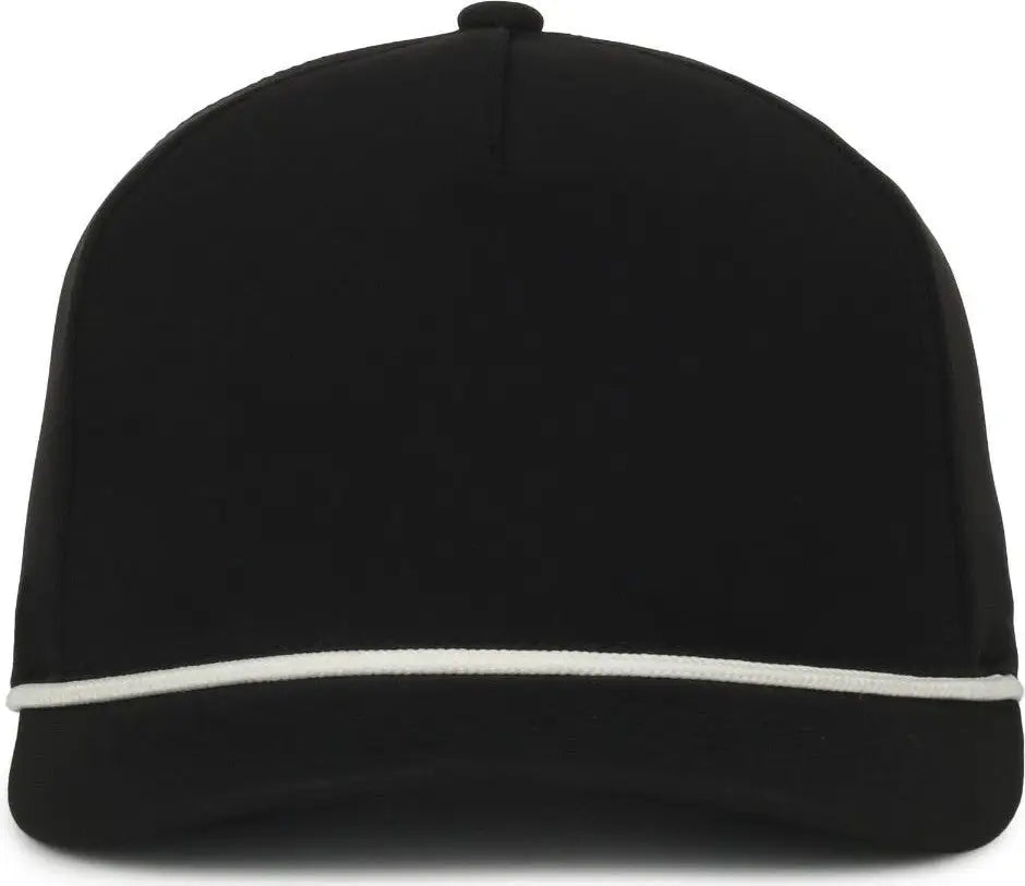 OC Sports OC550PF Performance 5-Panel with Cord Cap - Black White Cord - Cord / OSFM