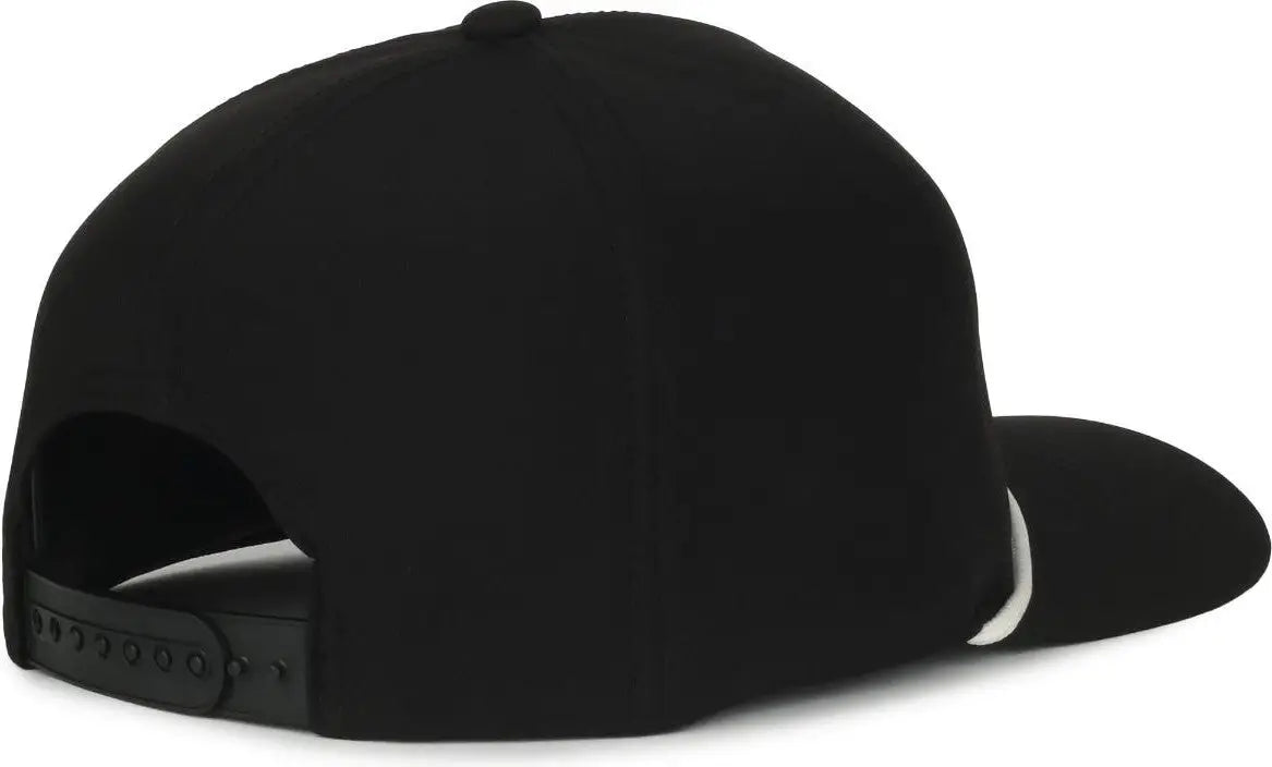 OC Sports OC550PF Performance 5-Panel with Cord Cap - Black White Cord - Cord / OSFM