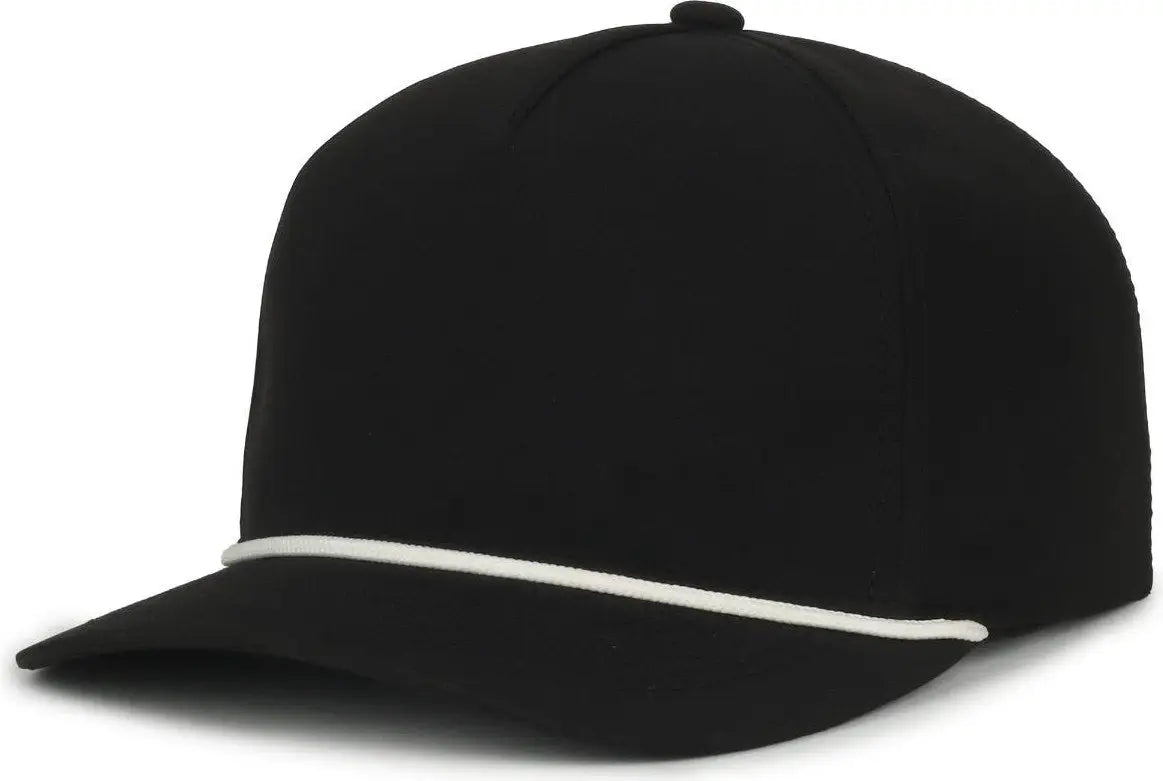 OC Sports OC550PF Performance 5-Panel with Cord Cap - Black White Cord - Cord / OSFM