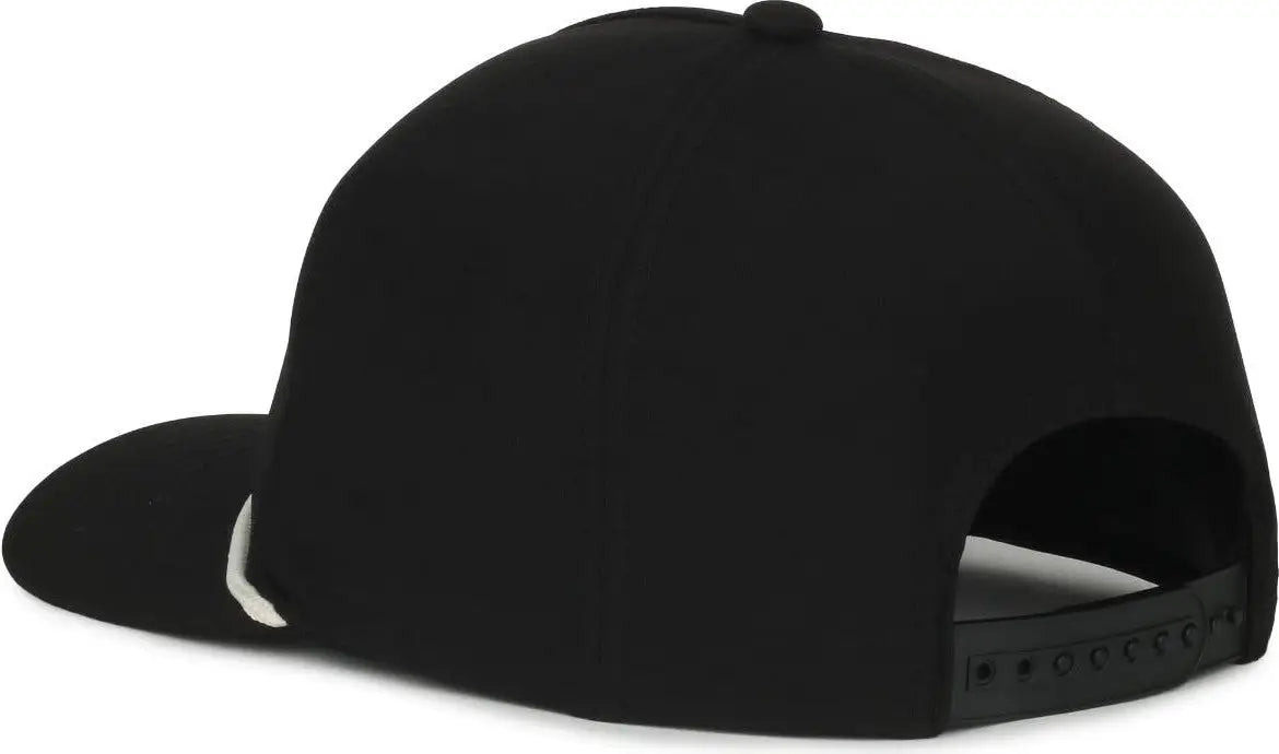 OC Sports OC550PF Performance 5-Panel with Cord Cap - Black White Cord - Cord / OSFM