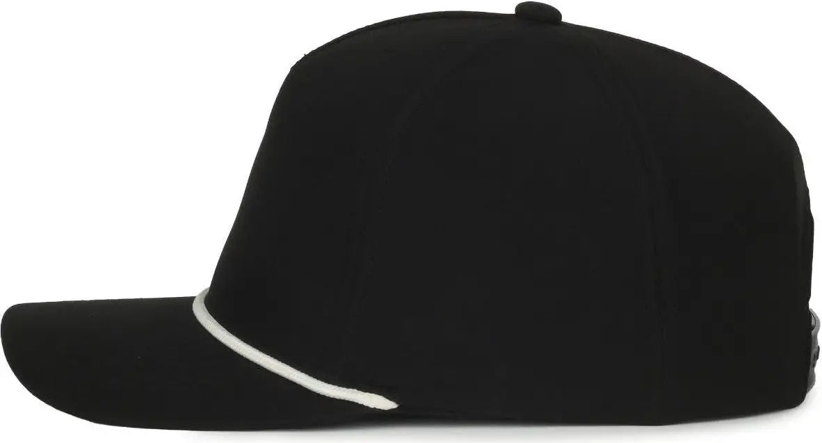 OC Sports OC550PF Performance 5-Panel with Cord Cap - Black White Cord - Cord / OSFM