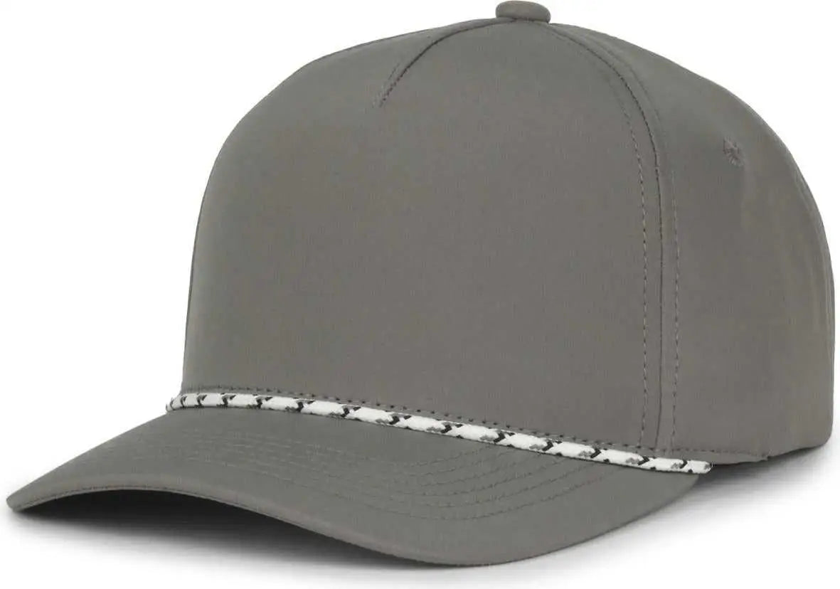 OC Sports OC550PF Performance 5-Panel with Cord Cap - Charcoal - Dark Gray / OSFM