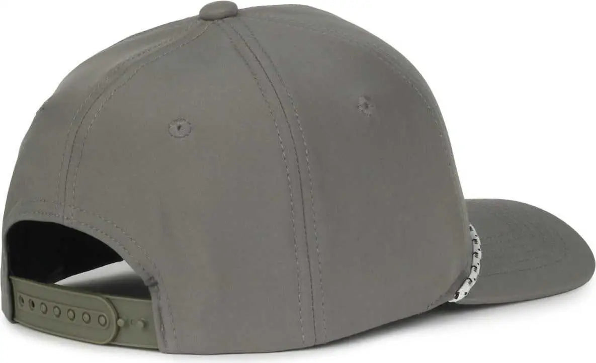 OC Sports OC550PF Performance 5-Panel with Cord Cap - Charcoal - Dark Gray / OSFM