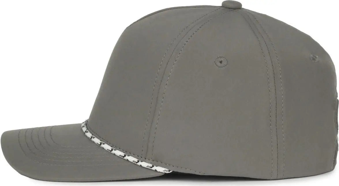 OC Sports OC550PF Performance 5-Panel with Cord Cap - Charcoal - Dark Gray / OSFM