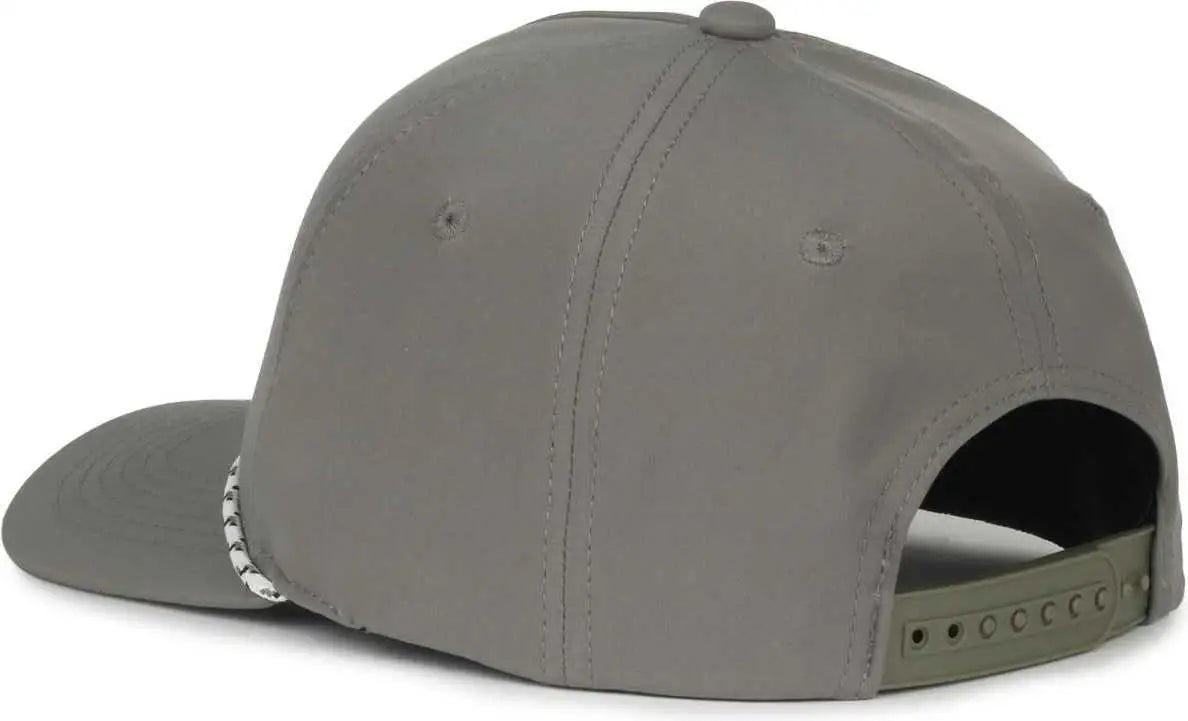 OC Sports OC550PF Performance 5-Panel with Cord Cap - Charcoal - Dark Gray / OSFM