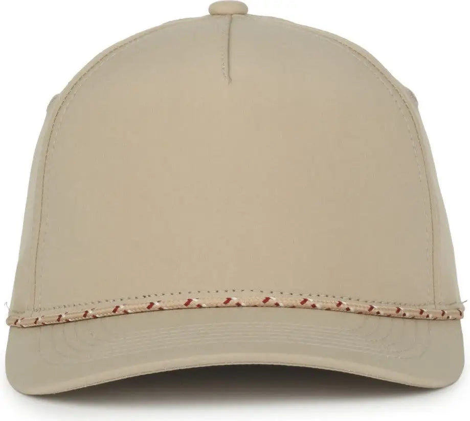 OC Sports OC550PF Performance 5-Panel with Cord Cap - Khaki - Khaki / OSFM