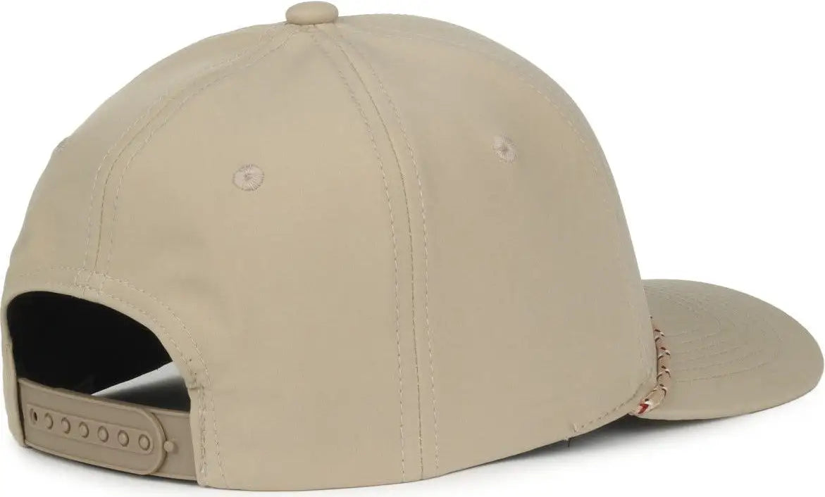 OC Sports OC550PF Performance 5-Panel with Cord Cap - Khaki - Khaki / OSFM