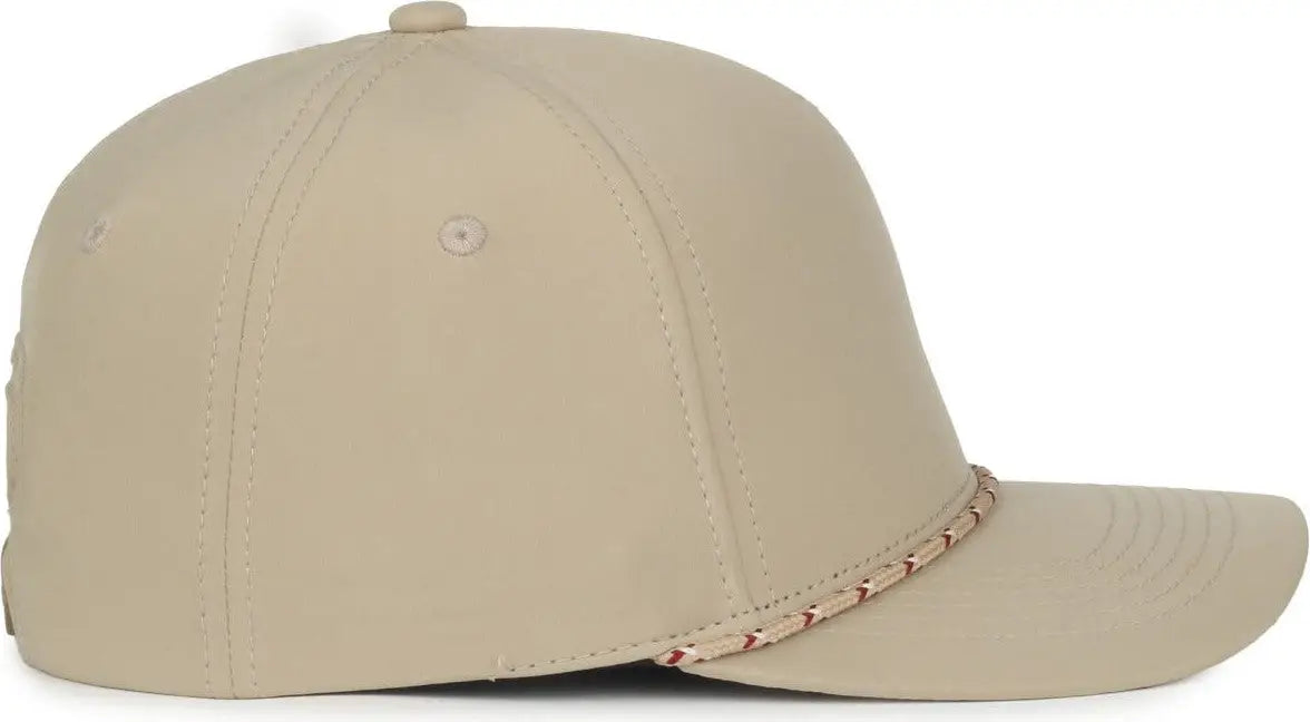 OC Sports OC550PF Performance 5-Panel with Cord Cap - Khaki - Khaki / OSFM