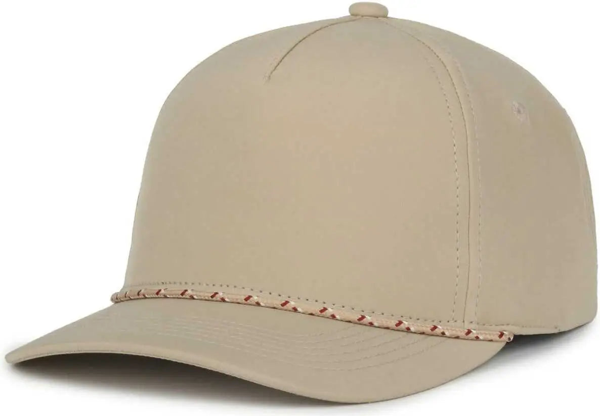 OC Sports OC550PF Performance 5-Panel with Cord Cap - Khaki - Khaki / OSFM