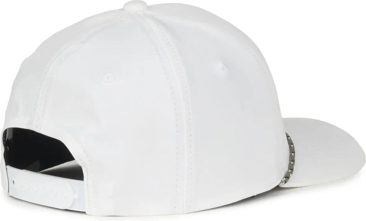 OC Sports OC550PF Performance 5-Panel with Cord Cap - White - White / OSFM