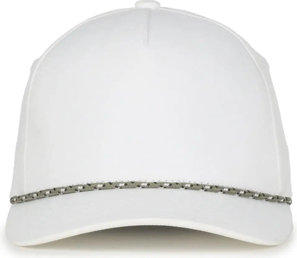 OC Sports OC550PF Performance 5-Panel with Cord Cap - White - White / OSFM