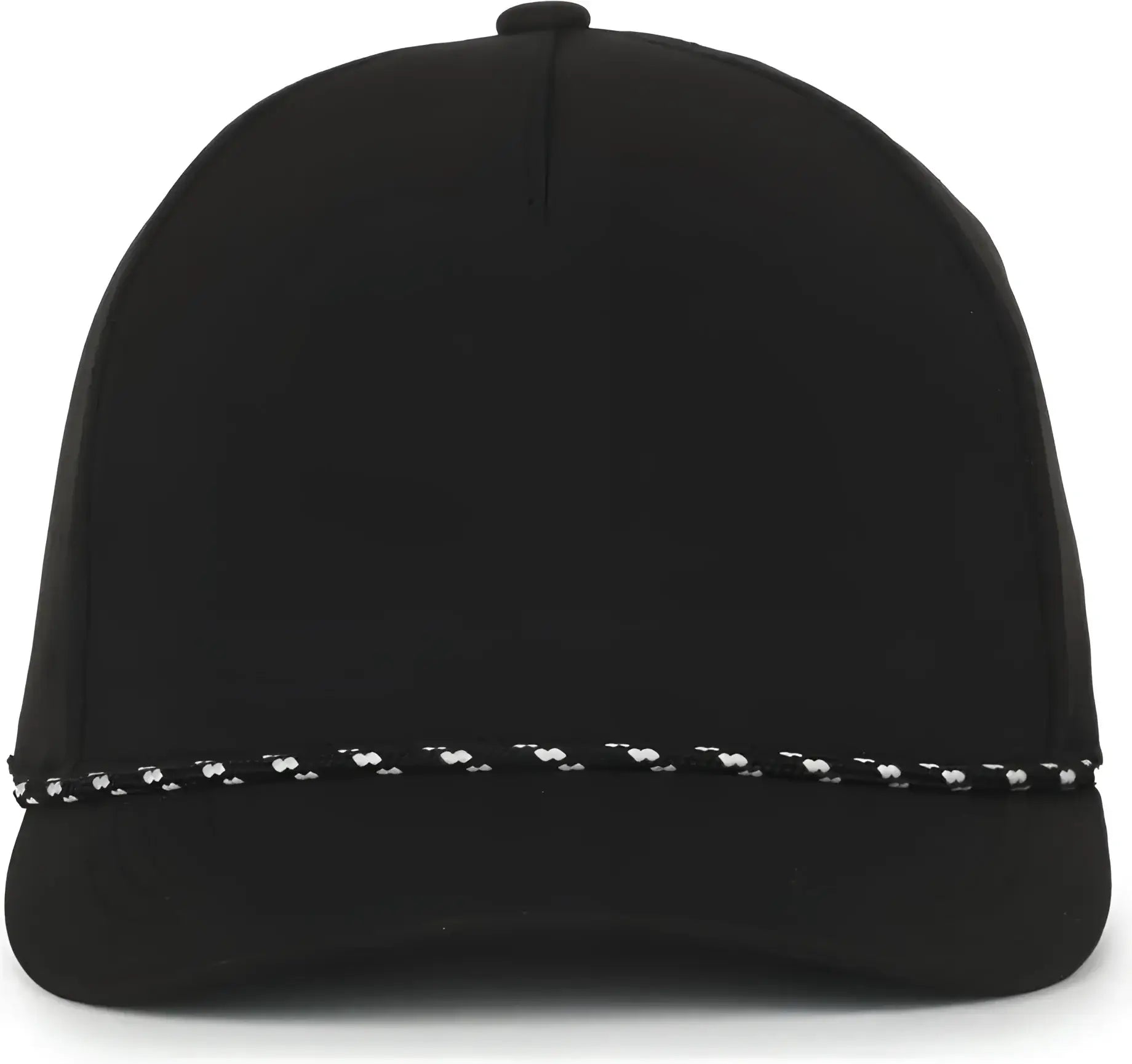 OC Sports OC551PF Perforated Performance 5-Panel with Cord Cap - Black - Black / OSFM