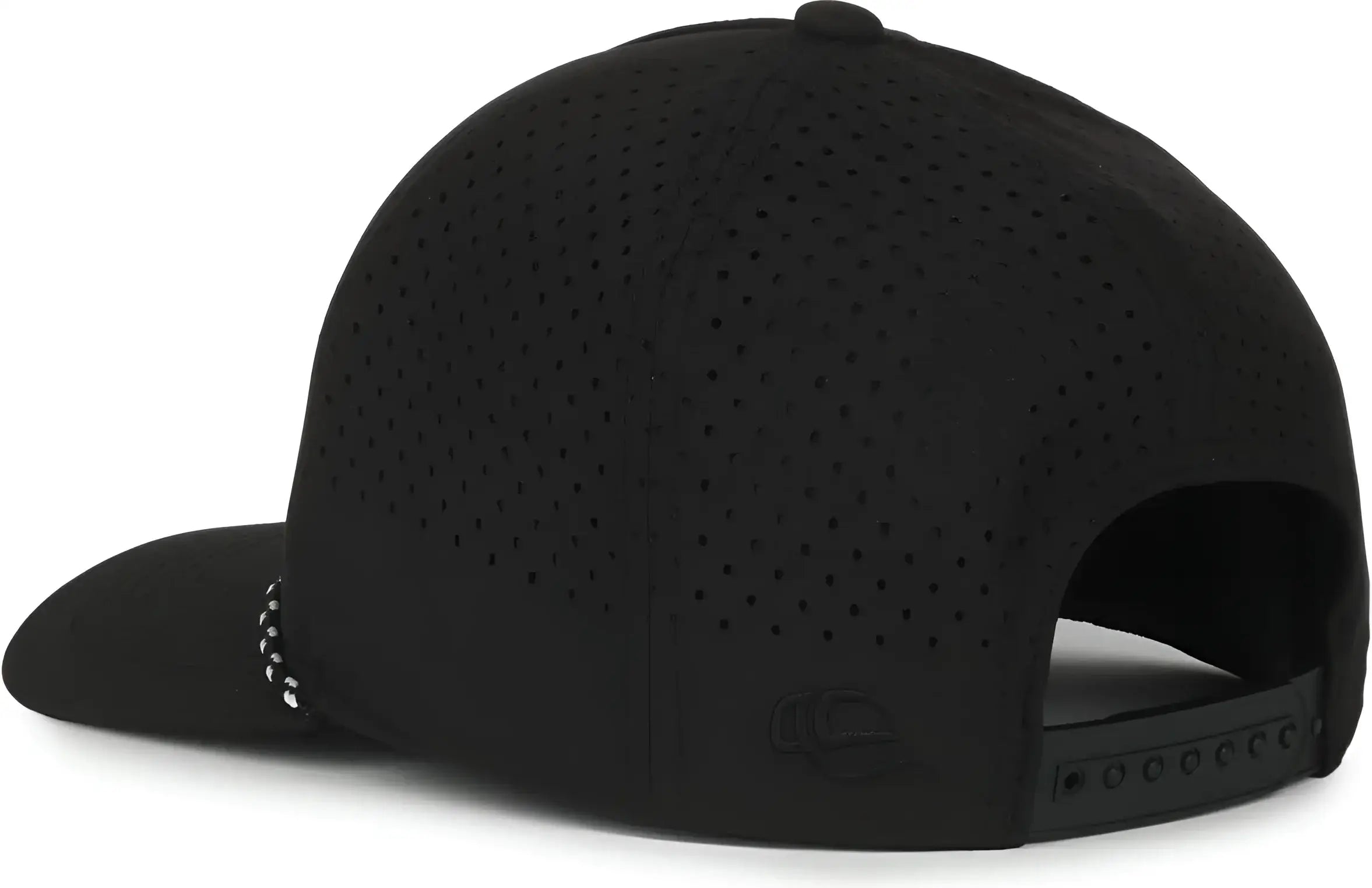 OC Sports OC551PF Perforated Performance 5-Panel with Cord Cap - Black - Black / OSFM