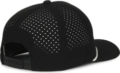 OC Sports OC551PF Perforated Performance 5-Panel with Cord Cap - Black White Cord - Cord / OSFM