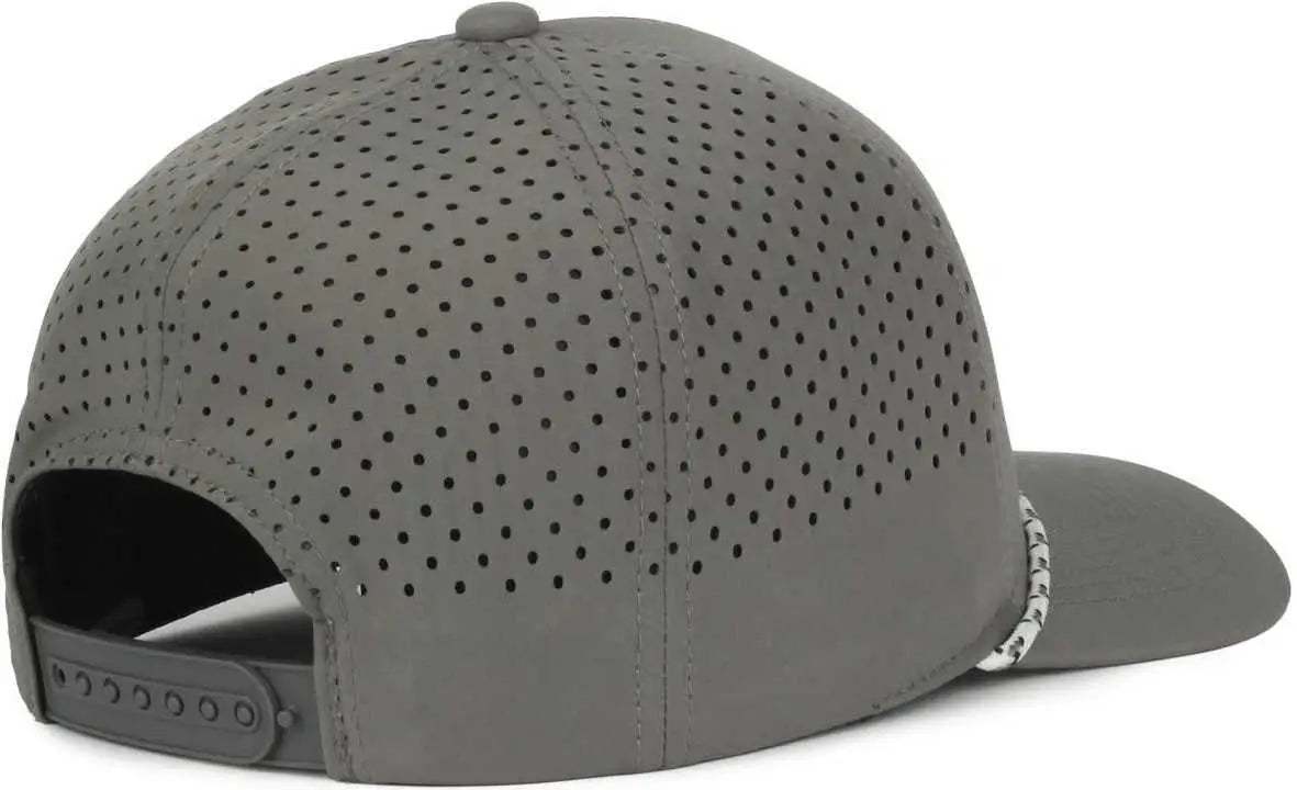 OC Sports OC551PF Perforated Performance 5-Panel with Cord Cap - Charcoal - Dark Gray / OSFM
