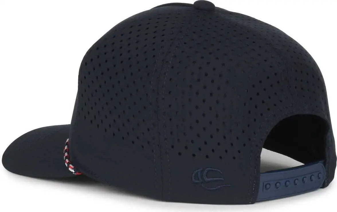 OC Sports OC551PF Perforated Performance 5-Panel with Cord Cap - Navy - Navy / OSFM