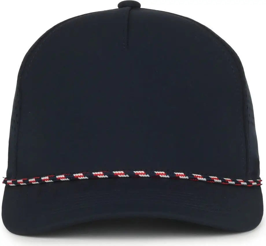 OC Sports OC551PF Perforated Performance 5-Panel with Cord Cap - Navy - Navy / OSFM