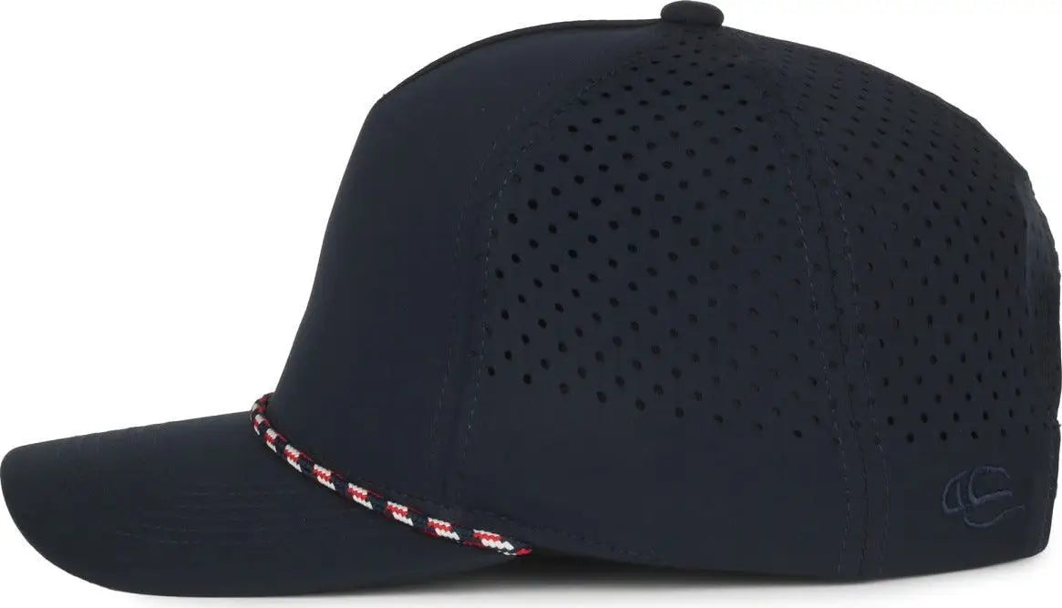 OC Sports OC551PF Perforated Performance 5-Panel with Cord Cap - Navy - Navy / OSFM