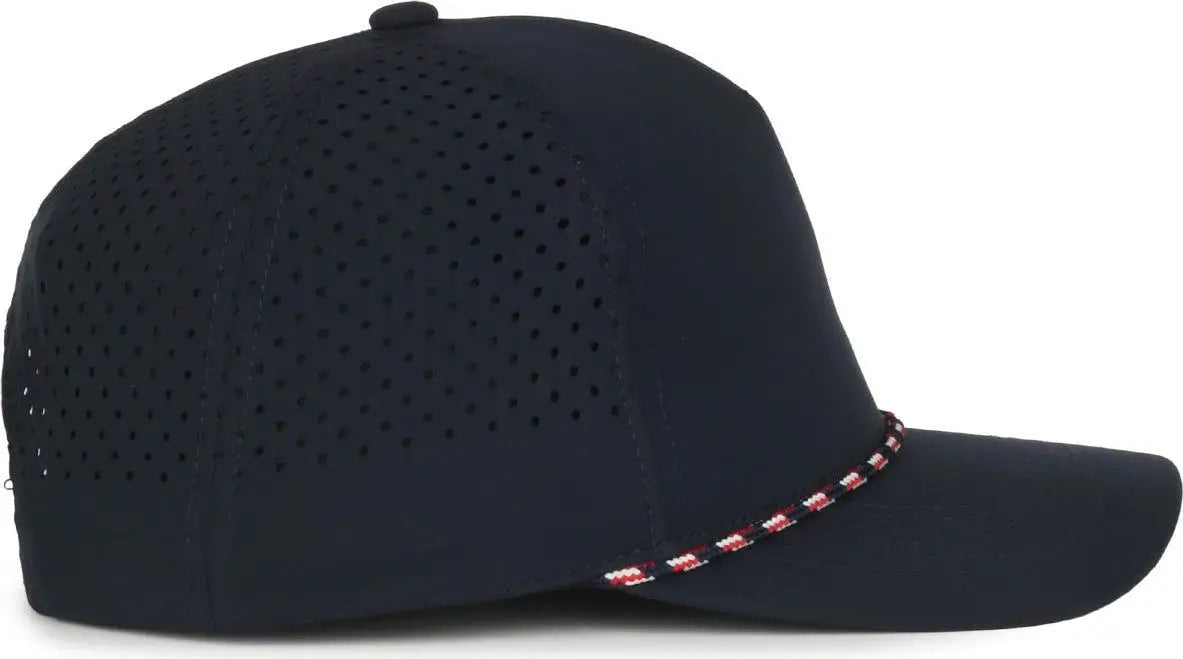OC Sports OC551PF Perforated Performance 5-Panel with Cord Cap - Navy - Navy / OSFM