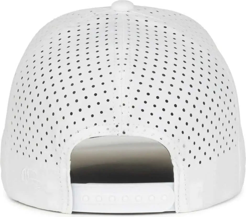 OC Sports OC551PF Perforated Performance 5-Panel with Cord Cap - White - White / OSFM