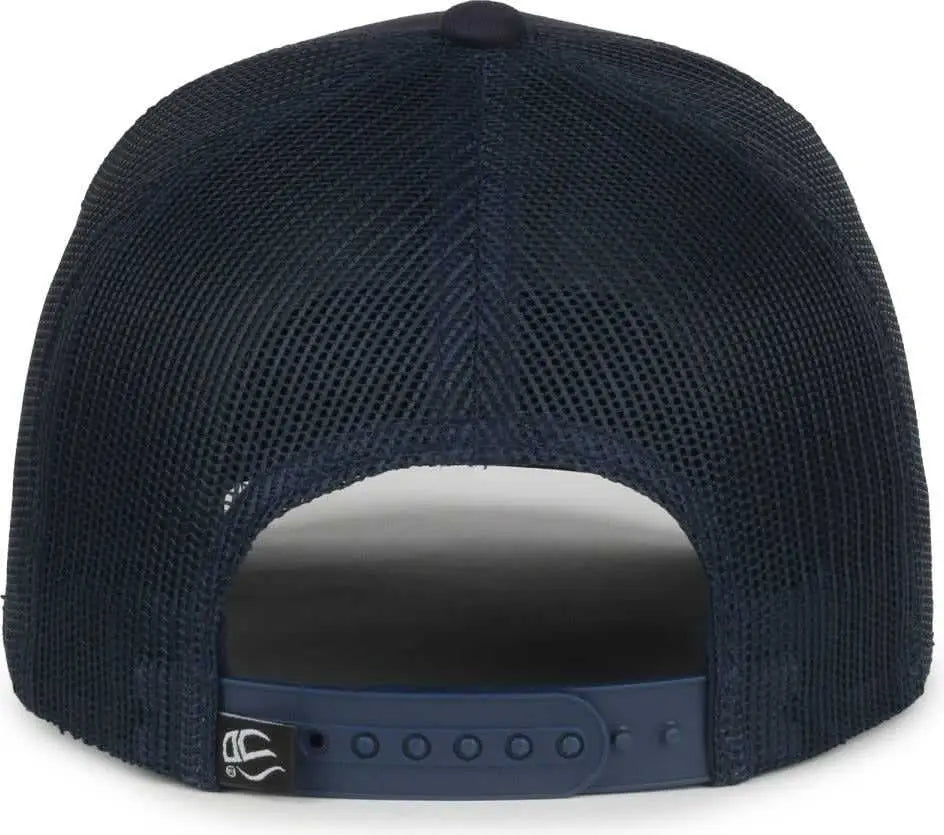 OC Sports OC555M 5-Panel Mesh Back with Cord Cap - Navy Navy - Navy / OSFM