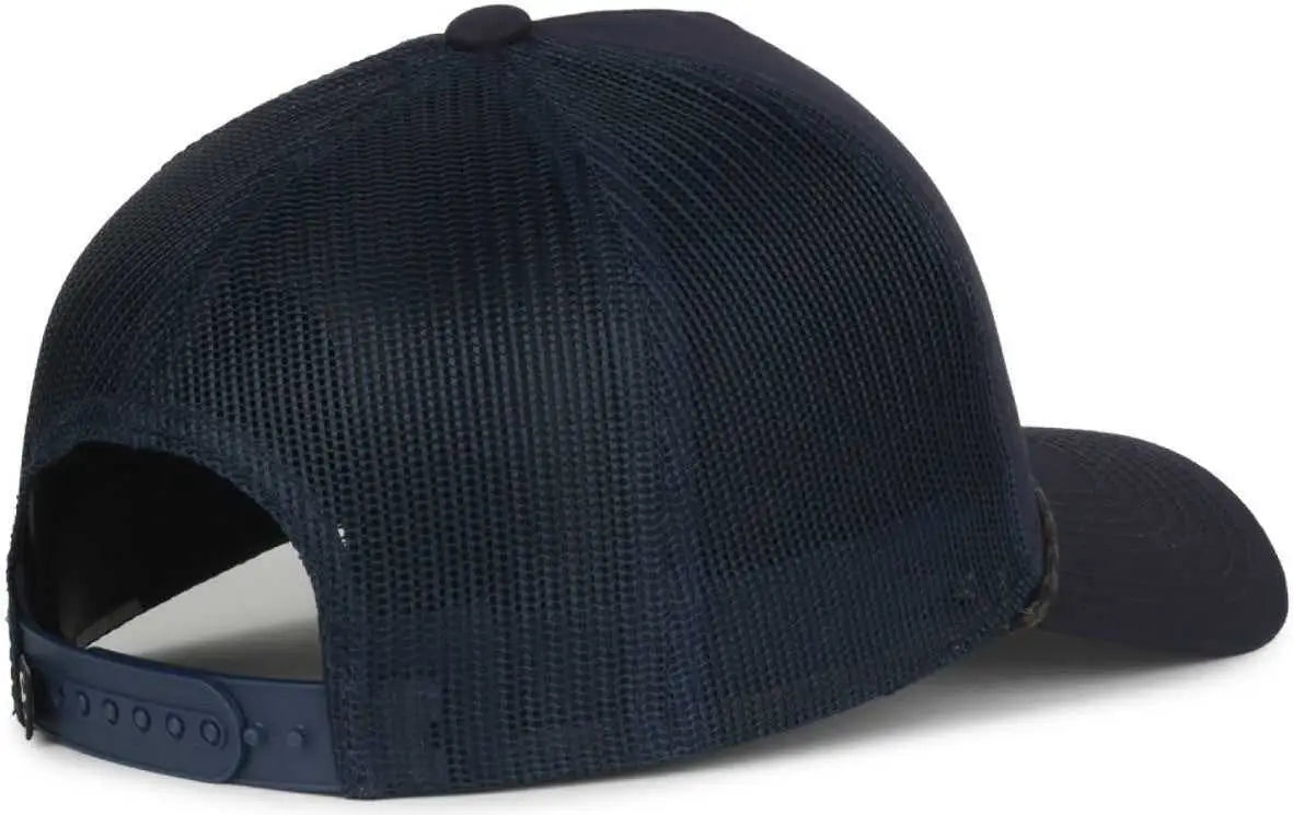 OC Sports OC555M 5-Panel Mesh Back with Cord Cap - Navy Navy - Navy / OSFM