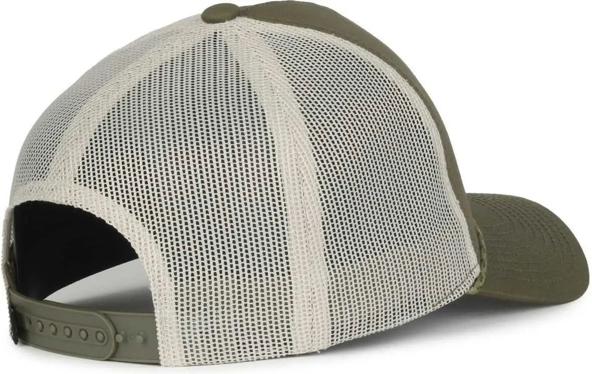 OC Sports OC555M 5-Panel Mesh Back with Cord Cap - Olive Putty - Putty / OSFM