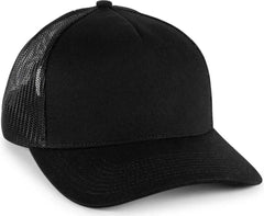 OC Sports OC571 Slight Pre-Curved Visor with Mesh Back Cap - Black Black - Black / 6 7/8’’ - 7 1/2’’