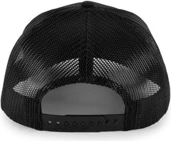 OC Sports OC571 Slight Pre-Curved Visor with Mesh Back Cap - Black Black - Black / 6 7/8’’ - 7 1/2’’