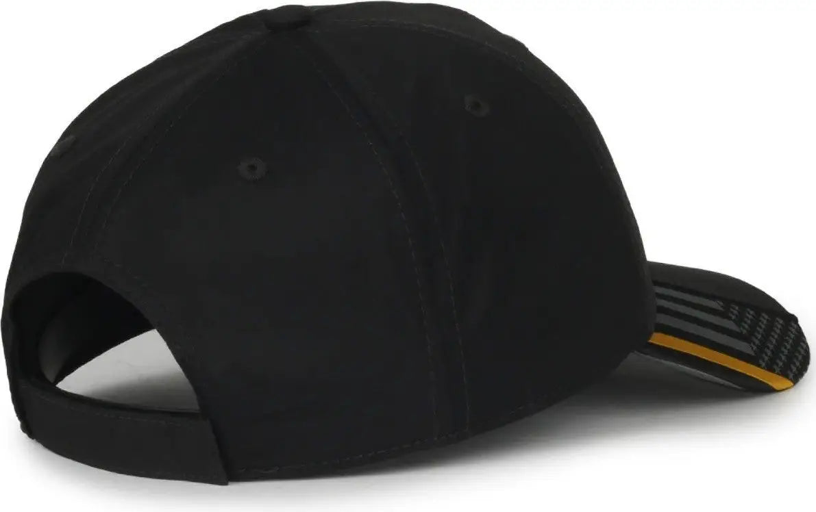OC Sports OC601 Performance Service Flag Insert Cap - Black Disp2 - Disp2 / OSFM