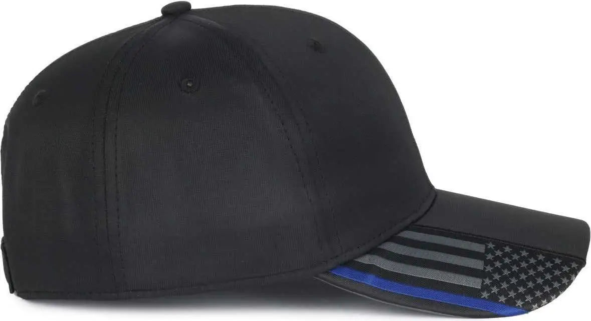 OC Sports OC601 Performance Service Flag Insert Cap - Black Polc2 - Polc2 / OSFM