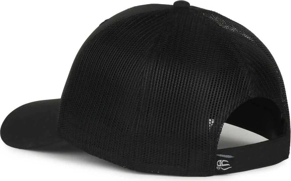 OC Sports OC601M Performance Service Flag Insert Mesh Back Cap - Black Black Police - Police / OSFM