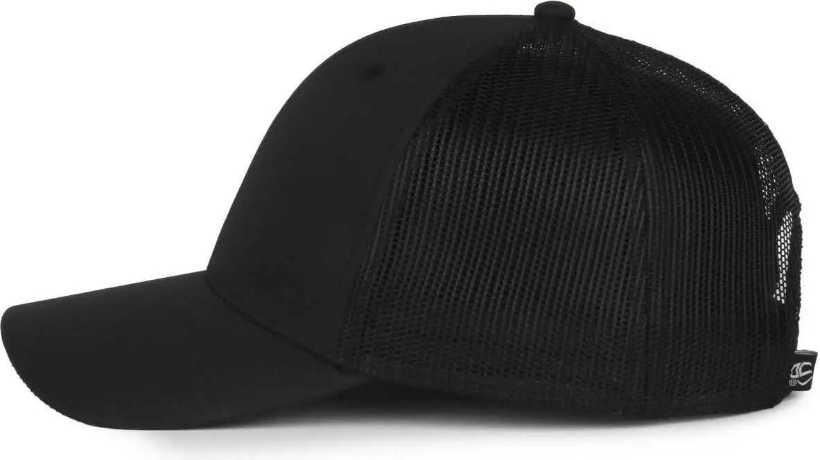 OC Sports OC601M Performance Service Flag Insert Mesh Back Cap - Black Black Police - Police / OSFM