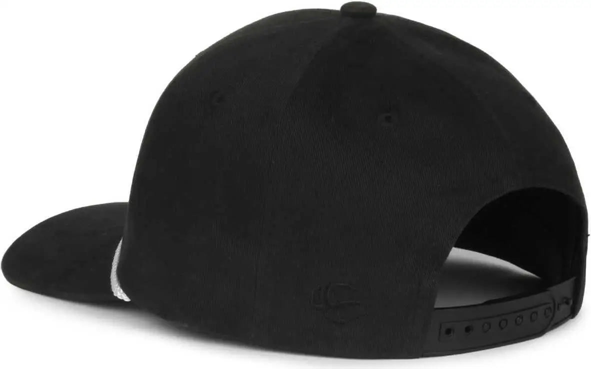 OC Sports OC602 Modern Solid with Cord Cap - Black - Black / OSFM