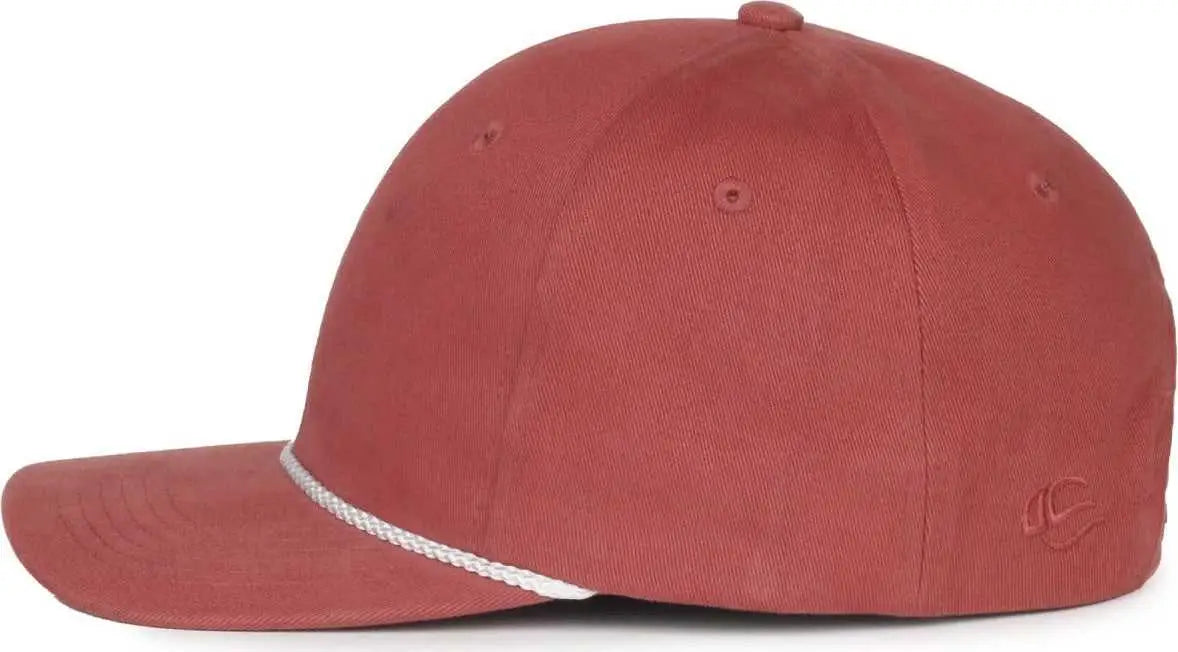 OC Sports OC602 Modern Solid with Cord Cap - Lake Red - Red / OSFM